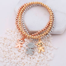 Load image into Gallery viewer, Mix Colors Boy Girl Crystal Charms Bracelets